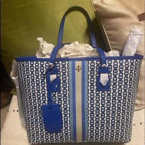Brand new Tory Burch Tote bag Gemini link canvas